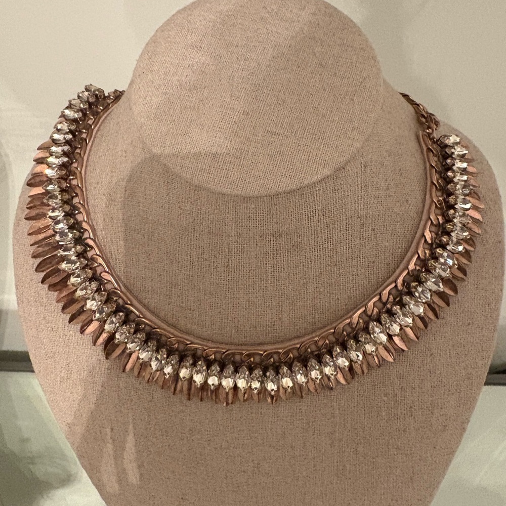 Stella & Dot Pegasus Crystal Statement Necklace Brand New